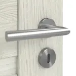 Detailansicht der Oberfläche von CLASSEN Doppelflügeltür Magnetic M3 Eiche Grau 3D Look mit Lichtausschnitt inkl. Zarge