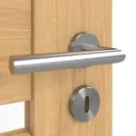 Detailansicht der Oberfläche von CLASSEN Doppelflügeltür Magnetic M4 Eiche geölt 3D Look mit Lichtausschnitt inkl. Zarge