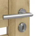 Detailansicht der Oberfläche von CLASSEN Doppelflügeltür Magnetic M4 Riviera Eiche 3D Look mit Lichtausschnitt inkl. Zarge