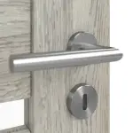 Detailansicht der Oberfläche von CLASSEN Doppelflügeltür Magnetic M8 Eiche Gessato 3D Look mit Lichtausschnitt inkl. Zarge