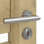 Detailansicht der Oberfläche von CLASSEN Doppelflügeltür Magnetic M8 Riviera Eiche 3D Look mit Lichtausschnitt inkl. Zarge