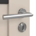 Detailansicht der Oberfläche von CLASSEN Doppelflügeltür Mamba M1 Uni Kaschmir Iridium inkl. Zarge 