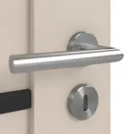 Detailansicht der Oberfläche von CLASSEN Doppelflügeltür Mamba M3 Uni Kaschmir Iridium inkl. Zarge 