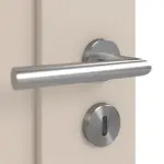 Detailansicht der Oberfläche von CLASSEN Doppelflügeltür Mamba M5 Uni Kaschmir Iridium inkl. Zarge 