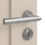 Detailansicht der Oberfläche von CLASSEN Doppelflügeltür Mamba M6 Uni Kaschmir Iridium inkl. Zarge 