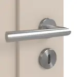 Detailansicht der Oberfläche von CLASSEN Doppelflügeltür Mamba M7 Uni Kaschmir Iridium inkl. Zarge 