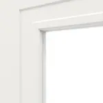 Detailansicht des Lichtausschnitts von Montana 1 LA ClassicLine Weißlack Doppelflügeltür inkl. Zarge - Hörmann