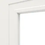 Detailansicht des Lichtausschnitts von Lacuna 1 LA Classic Weißlack Doppelflügeltür inkl. Zarge - Huga