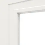 Detailansicht des Lichtausschnitts von Montana 2 LA ClassicLine Weißlack Doppelflügeltür inkl. Zarge - Hörmann