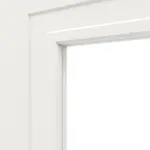 Detailansicht des Lichtausschnitts von Montana 3 LA ClassicLine Weißlack Doppelflügeltür inkl. Zarge - Hörmann