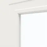 Detailansicht des Lichtausschnitts von Montana 4 LA ClassicLine Weißlack Doppelflügeltür inkl. Zarge - Hörmann