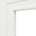 Detailansicht des Lichtausschnitts von Lacuna 6 LA 1 Classic Weißlack Doppelflügeltür inkl. Zarge - Huga