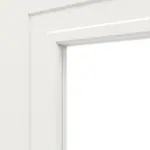 Detailansicht des Lichtausschnitts von Montana 7 LA ClassicLine Weißlack Doppelflügeltür inkl. Zarge - Hörmann