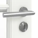 Detailansicht der Oberfläche von CLASSEN Doppelflügeltür Natura LA 2/3 Weiß Primo inkl. Zarge mit Lichausschnitt