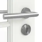 Detailansicht der Oberfläche von CLASSEN Doppelflügeltür Natura LA 3/3 Weiß Primo inkl. Zarge mit Lichausschnitt