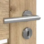 Detailansicht der Oberfläche von Doppelflügeltür Nexo M3 Eiche Karlstadt Dekorfolie inkl. Lichtausschnitt und Zarge