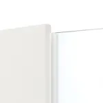 Detailansicht des Lichtausschnitts von Pure 1 Bandseite ProLine Weißlack Doppelflügeltür inkl. Zarge - Hörmann