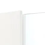 Detailansicht des Lichtausschnitts von Pure 1 Schlossseite ProLine Duradecor Gebürstetes Weiß Doppelflügeltür inkl. Zarge - Hörmann