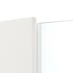 Detailansicht des Lichtausschnitts von Smart 1 Schlossseite Basic Durat Verkehrsweiß RAL 9016 Doppelflügeltür inkl. Zarge - Huga