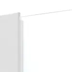 Detailansicht des Lichtausschnitts von Sueno 1 Concept Durat Bütte Weiß Doppelflügeltür inkl. Zarge - Huga