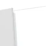 Detailansicht des Lichtausschnitts von Sueno 2 Concept Durat Bütte Weiß Doppelflügeltür inkl. Zarge - Huga