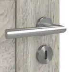 Detailansicht der Oberfläche von Doppelflügeltür Stone II M1 Eiche Gessato Dekorfolie inkl. Zarge