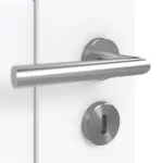 Detailansicht der Oberfläche von Doppelflügeltür Stone II M3 Arktisches Weiß Dekorfolie inkl. Lichtausschnitt und Zarge