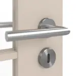 Detailansicht der Oberfläche von CLASSEN Doppelflügeltür Svin M1.2 Uni Kaschmir Iridium inkl. Zarge 