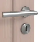 Detailansicht der Oberfläche von Doppelflügeltür TE-1 Kiefer astarm Massivholz mit Zarge