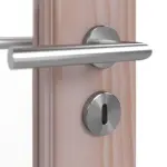 Detailansicht der Oberfläche von Doppelflügeltür TE-14 Fichte astarm Massivholz mit Zarge