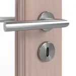 Detailansicht der Oberfläche von Doppelflügeltür TE-14 Kiefer astarm Massivholz mit Zarge