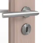 Detailansicht der Oberfläche von Doppelflügeltür TE-15 Kiefer astarm Massivholz mit Zarge