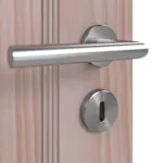 Detailansicht der Oberfläche von Doppelflügeltür TE-18 Fichte astarm Massivholz mit Zarge