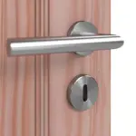 Detailansicht der Oberfläche von Doppelflügeltür TE-18 Lärche Massivholz mit Zarge