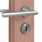 Detailansicht der Oberfläche von Doppelflügeltür TE-19 Buche Massivholz mit Zarge