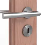 Detailansicht der Oberfläche von Doppelflügeltür TE-64 Buche Massivholz mit Zarge