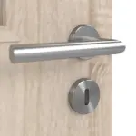 Detailansicht der Oberfläche von CLASSEN Doppelflügeltür Tetyda M2 Eiche Sonoma 3D Look mit Lichtausschnitt inkl. Zarge