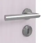 Detailansicht der Oberfläche von Doppelflügeltür TG-1 Fichte astarm weiß pigmentiert Massivholz mit Zarge