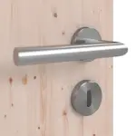 Detailansicht der Oberfläche von Doppelflügeltür TG-1 Fichte astig Massivholz mit Zarge