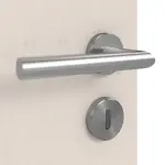 Detailansicht der Oberfläche von Doppelflügeltür TG-1 Fichte astig weiß pigmentiert Massivholz mit Zarge