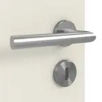 Detailansicht der Oberfläche von Doppelflügeltür TG-1 Nordische Fichte astarm gebürstet weiß lackiert Massivholz mit Zarge