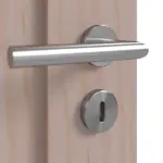 Detailansicht der Oberfläche von Doppelflügeltür TM-1 Kiefer astarm Massivholz mit Zarge