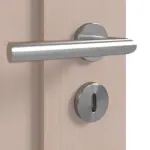 Detailansicht der Oberfläche von Doppelflügeltür TM-10 Fichte astig Massivholz mit Zarge