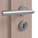 Detailansicht der Oberfläche von Doppelflügeltür TM-10 Kiefer astarm Massivholz mit Zarge