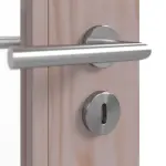 Detailansicht der Oberfläche von Doppelflügeltür TM-12 Fichte astarm Massivholz mit Zarge