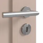 Detailansicht der Oberfläche von Doppelflügeltür TM-2 Fichte astig Massivholz mit Zarge