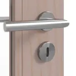 Detailansicht der Oberfläche von Doppelflügeltür TM-33 Kiefer astarm Massivholz mit Zarge