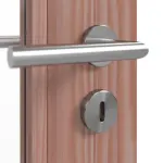 Detailansicht der Oberfläche von Doppelflügeltür TM-33 Lärche Massivholz mit Zarge