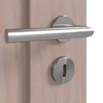 Detailansicht der Oberfläche von Doppelflügeltür TM-6 Kiefer astarm Massivholz mit Zarge