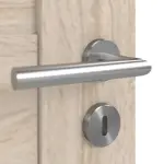 Detailansicht der Oberfläche von CLASSEN Doppelflügeltür Tosca M2 Eiche Sonoma 3D Look mit Lichtausschnitt inkl. Zarge